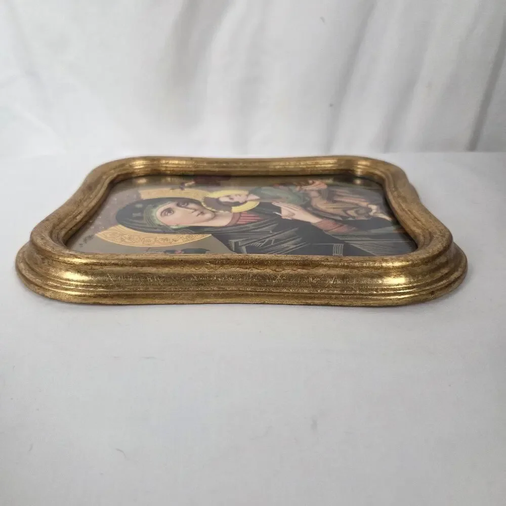 Virgin Mary Icon Our Lady of Perpetual Help Madonna and Child Christ Framed Icon